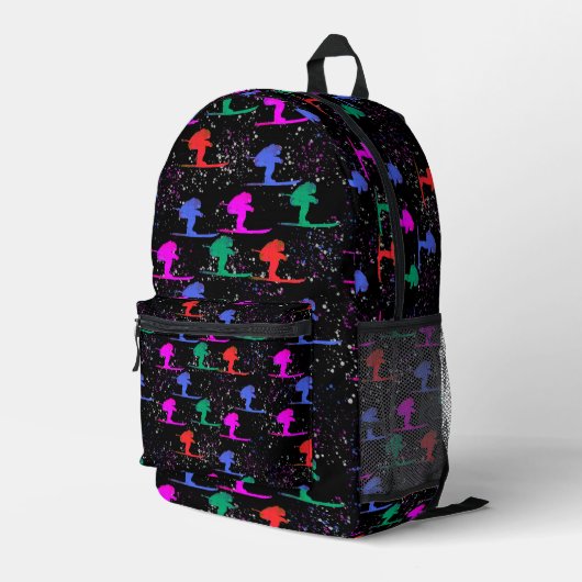 SAC À DOS IMPRIMÉ SKIEUR (Coin arrière droit)