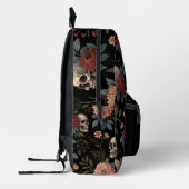 Sac À Dos Imprimé Skull Floral Dark Backpack  (Gauche)