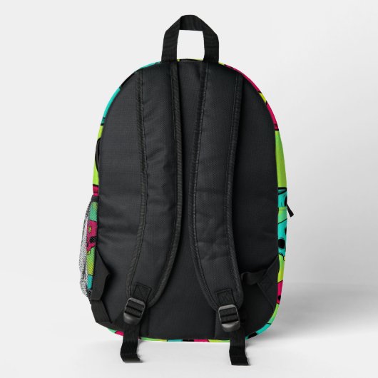 Sac À Dos Imprimé Skull Pattern Backpack (Verso)