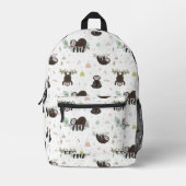 Sac À Dos Imprimé Sleepy Sweet Sloth Motif (Recto)