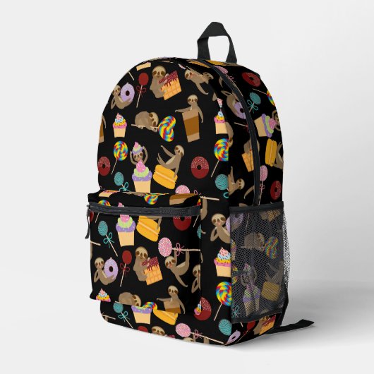 Sac À Dos Imprimé Sloth Sweet Traitements Motif (Coin arrière droit)