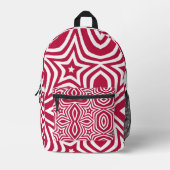 Sac À Dos Imprimé Smart Lovely White & Red Star Art Motif Design (Recto)
