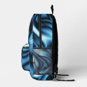 Sac À Dos Imprimé Soie Bleue (Droite)