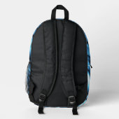 Sac À Dos Imprimé Soie Bleue (Verso)