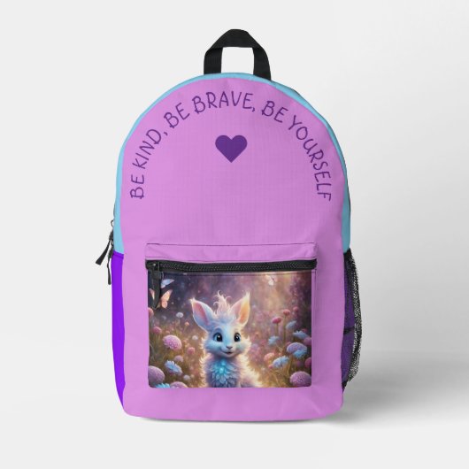 Sac À Dos Imprimé Sois Gentil, Sois Courageux... (Recto)