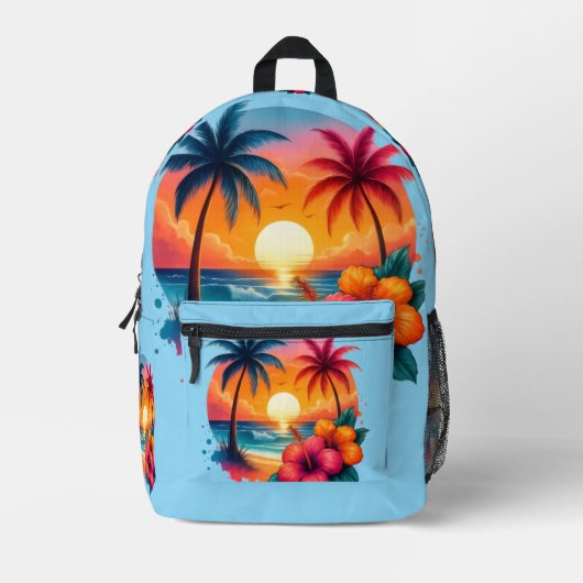 Sac À Dos Imprimé Soleil (Recto)