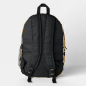 Sac À Dos Imprimé Soleil céleste et Motif de lune (Verso)
