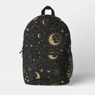 Sac À Dos Imprimé Soleil céleste, Lune et étoiles