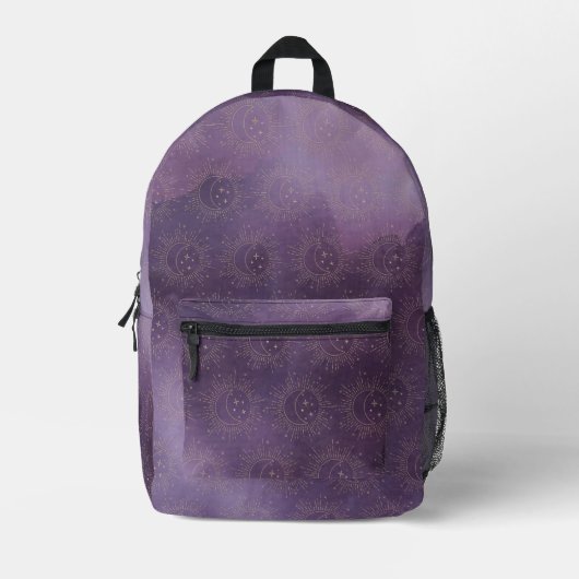 Sac À Dos Imprimé Soleil et Lune (Recto)
