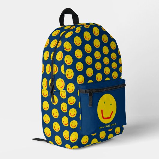 Sac À Dos Imprimé Soleil souriant, visage joyeux (Coin arrière gauche)