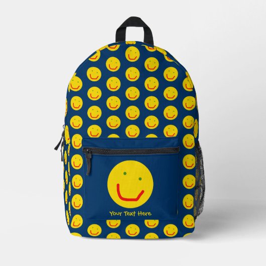 Sac À Dos Imprimé Soleil souriant, visage joyeux (Recto)