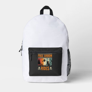 Sac À Dos Imprimé Sorcière Chat de Rides de Balai Gratuits Halloween