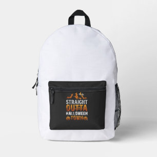 Sac À Dos Imprimé Sortis tout droit de la ville d'Halloween Sorcière