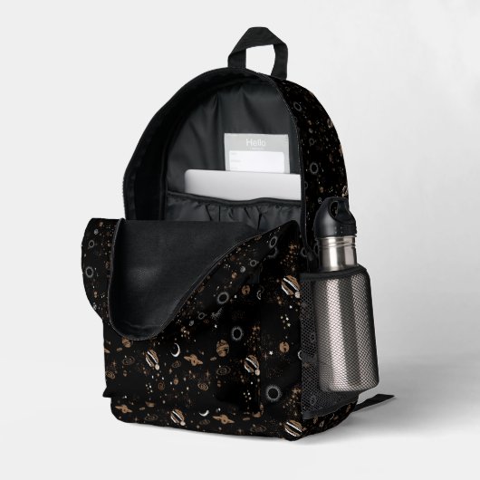 Sac À Dos Imprimé Space Pattern  (Coin arrière droit (ouvert))