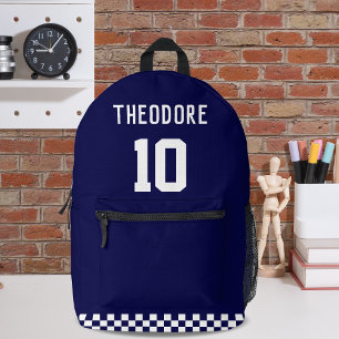 Sac À Dos Imprimé Sport Personnalisé Nom et Numéro du Joueur 