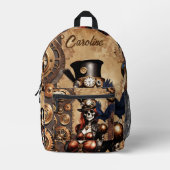 Sac À Dos Imprimé Squelette de Steampunk Cutest (Recto)