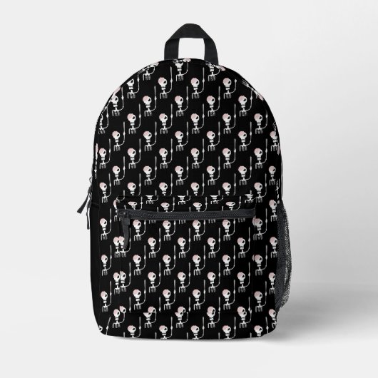 Sac À Dos Imprimé Squelette d'Halloween avec épée (Recto)