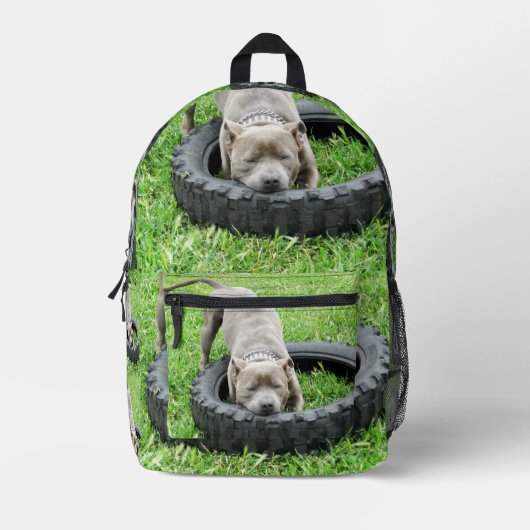 Sac À Dos Imprimé Staffordshire Bull Terrier, (Recto)