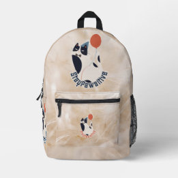 Sac À Dos Imprimé Stay Pawsitive Tuxedo Cat Birthday Party Backpack