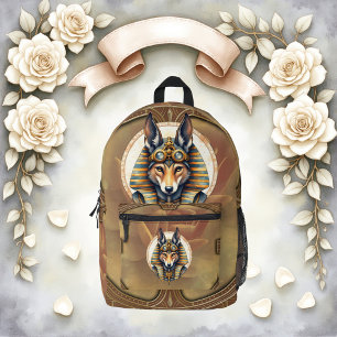 Sac À Dos Imprimé Steampunk Anubis Fox Portrait