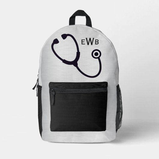 Sac À Dos Imprimé Stethescope Médicale (Recto)