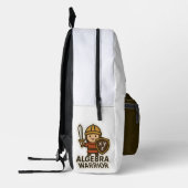 Sac À Dos Imprimé Sticker Algebra Warrier - Mignonne Héros Math (Gauche)