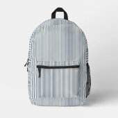 Sac À Dos Imprimé Stripes Modern Indigo Minimalist Elegance (Recto)