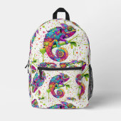 Sac À Dos Imprimé Style d'aquarelle des teintures Chameleon (Recto)