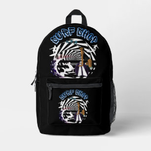 Sac À Dos Imprimé Style de magasin de surf d'été vintage