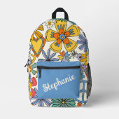 Sac À Dos Imprimé Style hippy personnalisé (Recto)
