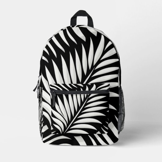 Sac À Dos Imprimé Style Leaf Zebra Stripes (Recto)