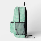 Sac À Dos Imprimé Style moderne mosaïque carrelage Pastel Green (Droite)