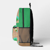 Sac À Dos Imprimé Style Rétro Kitschy Camping Motif d'illustration (Droite)