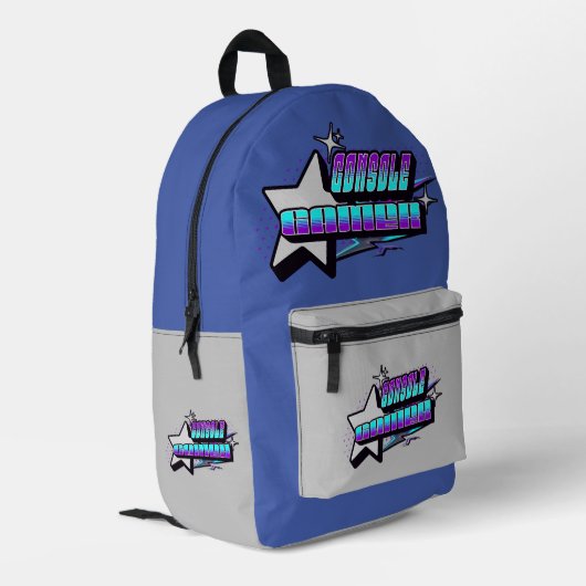 SAC À DOS IMPRIMÉ STYLE Y2K DE CONSOLE GAMER (Coin arrière gauche)