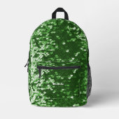 Sac À Dos Imprimé Stylish Shinny Sequins Vert Clair Fille Moderne (Recto)