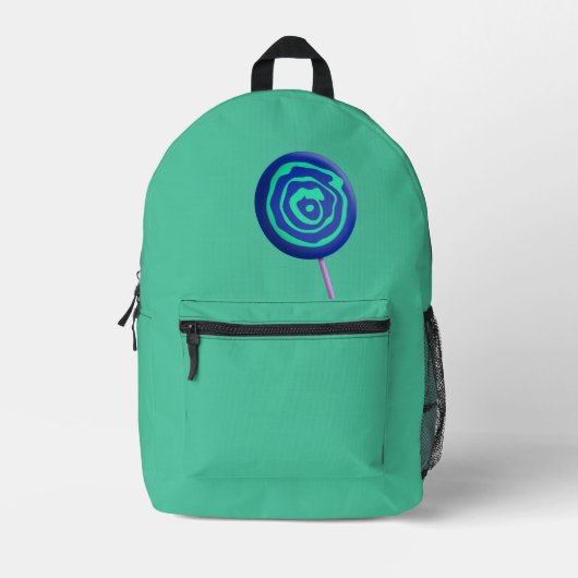 Sac À Dos Imprimé Sucette torsadée 3D (Recto)