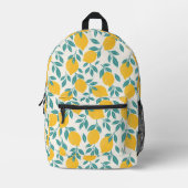 Sac À Dos Imprimé Sucré Branches de citron Motif (Recto)