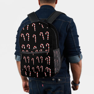 Sac À Dos Imprimé Sucre de canne de Noël en noir