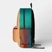 Sac À Dos Imprimé Sud-Ouest Orange rouge Turquoise arc-en-ciel rayur (Droite)