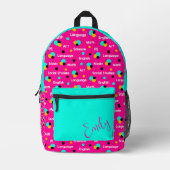 Sac À Dos Imprimé Sujets éducatifs mignons et formes géométriques (Recto)