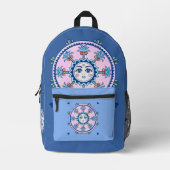 Sac À Dos Imprimé Sun Tarot Art Boho (Recto)