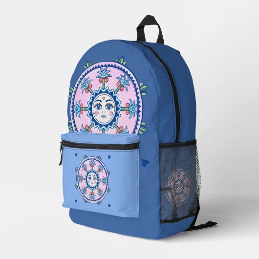 Sac À Dos Imprimé Sun Tarot Art Boho (Coin arrière droit)