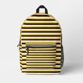 Sac À Dos Imprimé Sunshine Vibes – Bright Yellow Backpack (Recto)