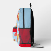 Sac À Dos Imprimé Super Héros Flying Capying Sandwich Fun (Droite)