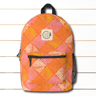 Sac À Dos Imprimé Super Topic Floral Ajouter logo Entreprise