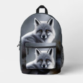 Sac À Dos Imprimé Superbe Renard Artique (Recto)