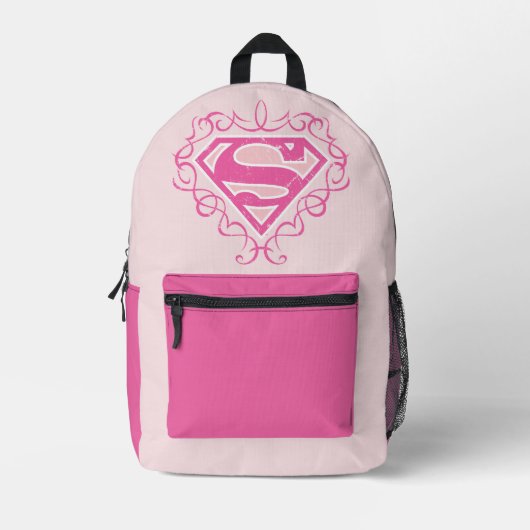 Sac À Dos Imprimé Supergirl Pink Stripes (Recto)