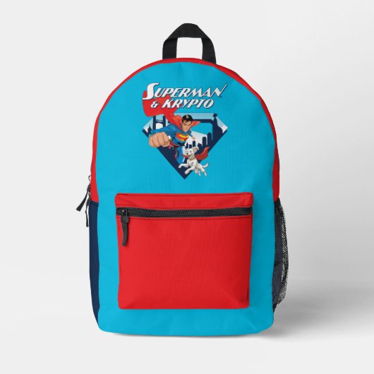 Sac À Dos Imprimé Superman & Krypto Soar (Recto)