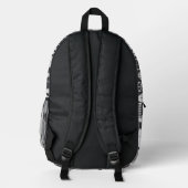 Sac À Dos Imprimé Surfer Plage Noir Blanc Surfer (Verso)