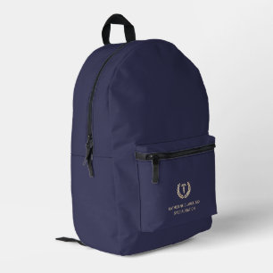 Sac À Dos Imprimé Symbole Médicale Elegant Or Personnalisé